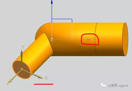 NX10实例教程——弯管底座（草图绘制平面为异向面时，方向处理）的图13